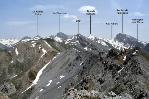Panorama vu de la crête de Beaubarnon