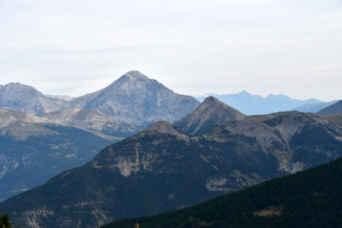 Le Mont Chaberton vu de la Cime du Mélézin