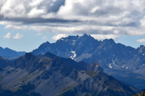 Les pics de la Font Sancte vus du Petit Rochebrune
