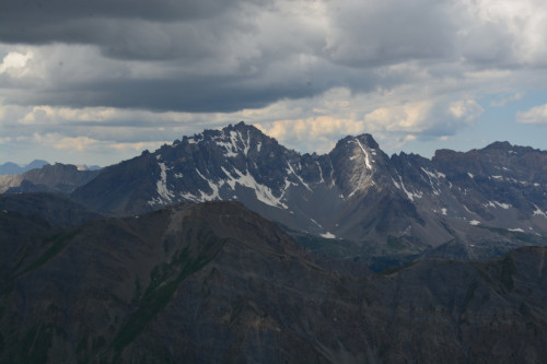 Les pics de la Font Sancte vus de la pointe des Avers