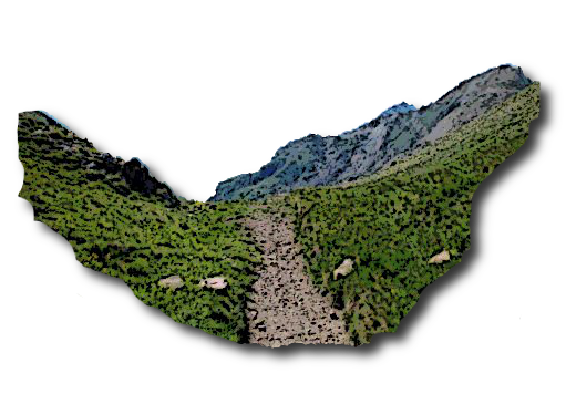 Col, sentier, route