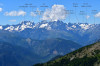 paysage hautes-alpes Les-Ecrins-vus-de-la-Mayt - Argentiere-la-Bessee - Pelvoux - Les-Ecrins-vus-de-la-Mayt