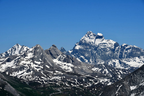 Le Mont Viso vu du Pic de Château-Renard