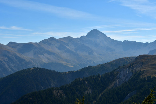 Le Pic de Rochebrune vu du fort de la Grande Maye