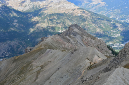 La crête de Coste Rousse vue du Pic de Peyre Eyraute