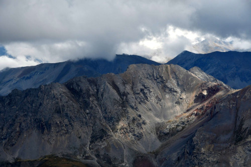 La crête des Granges vue du Pic de Peyre Eyraute