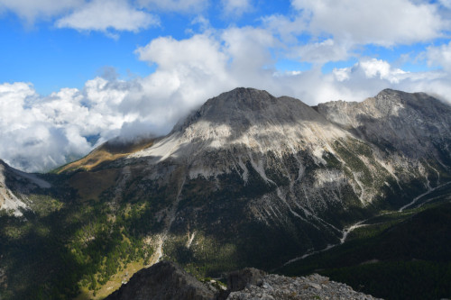 Le Sommet du Charra vu de la Pointe de Pécé