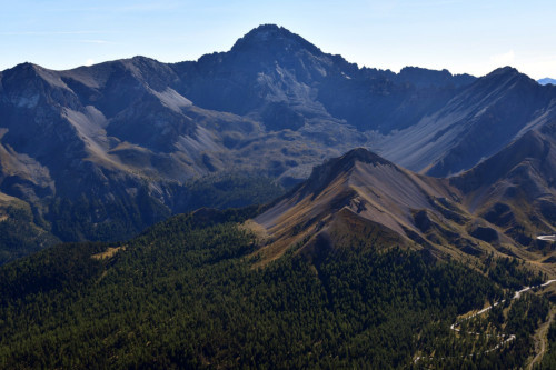 Le Pic de Rochebrune vu du Grand Peygu