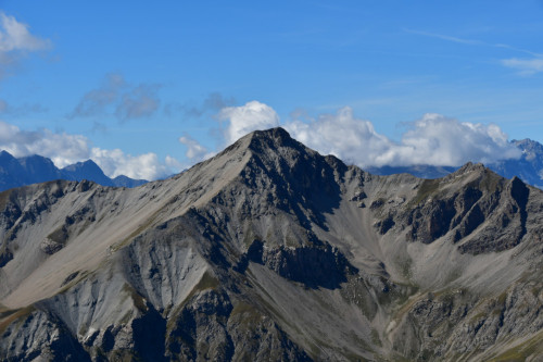 Le Pic de Peyre Eyraute vu de la crête de Buguet