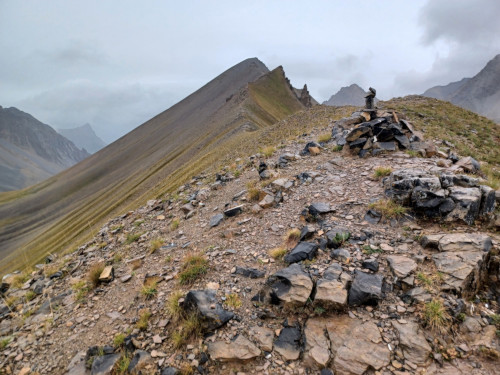 Le pic du Lauzin et la crête de la Lauze