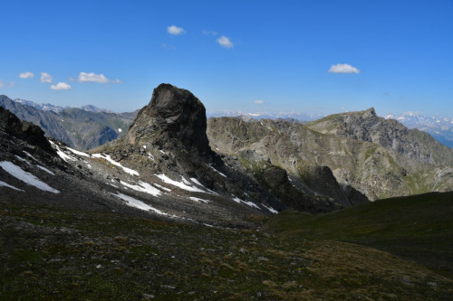 Le Rouchon vu de la pointe des Sagnes Longues