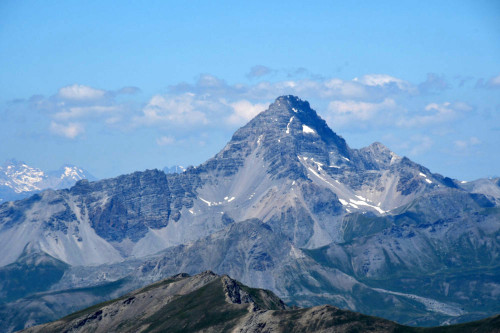Le pic de Rochebrune vu de la pointe des Sagnes Longues