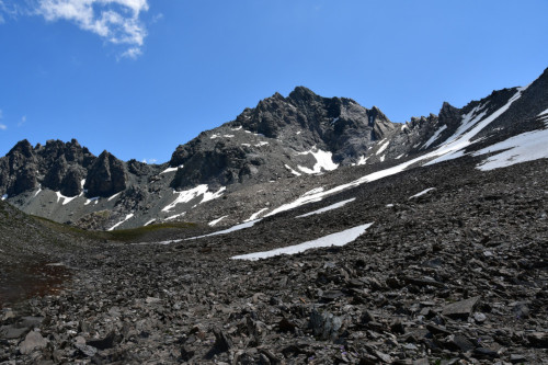 La Roche Noire vue du ravin de Clausis
