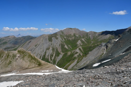 La pointe des Avers vue du ravin de Clausis