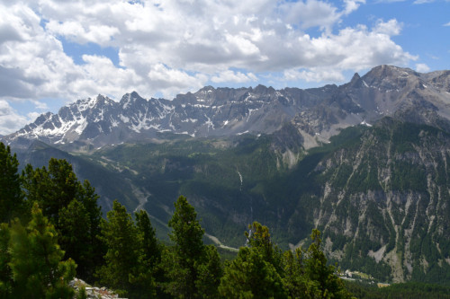 La Font Sancte et la Saume vues de la crête des Eysselières