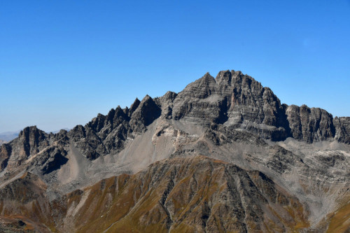 Le pic de Rochebrune vu du pic Lombard