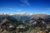 paysage hautes-alpes Les-Ecrins-vus-depuis-la-Tete-du-Puy - Argentiere-la-Bessee - Pelvoux - Les-Ecrins-vus-depuis-la-Tete-du-Puy