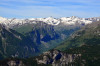 paysage hautes-alpes Petit-et-Grand-Pinier-vus-de-la-Tete-du-Puy - Argentiere-la-Bessee - Champcella - Petit-et-Grand-Pinier-vus-de-la-Tete-du-Puy
