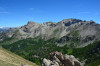 paysage hautes-alpes La-Tome-la-Roche-de-la-Moutiere-et-le-pic-du-Bonhomme - Argentiere-la-Bessee - Saint-Martin-de-Queyrieres - La-Tome-la-Roche-de-la-Moutiere-et-le-pic-du-Bonhomme