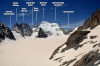 paysage hautes-alpes Panorama-vers-le-sud-ouest-vu-du-refuge-des-Ecrins - Argentiere-la-Bessee - Pelvoux - Panorama-vers-le-sud-ouest-vu-du-refuge-des-Ecrins