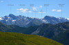 paysage hautes-alpes Le-Rocher-de-l-Eissassa-vu-des-Granges-de-Furfande - Queyras - Arvieux - Le-Rocher-de-l-Eissassa-vu-des-Granges-de-Furfande