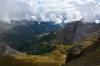 paysage hautes-alpes Chalets-de-Clapeyto-vus-du-sommet-des-Chalanches - Queyras - Arvieux - Chalets-de-Clapeyto-vus-du-sommet-des-Chalanches