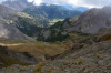 paysage hautes-alpes Chalets-de-Clapeyto-vus-du-sommet-des-Chalanches - Queyras - Arvieux - Chalets-de-Clapeyto-vus-du-sommet-des-Chalanches