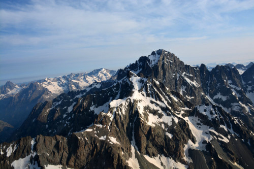 La Barre des Écrins vue d'Ailefroide orientale
