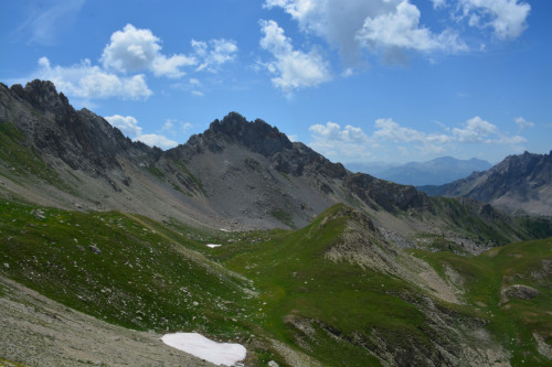 Le pic des Chalanches vu de la crête de Patégou